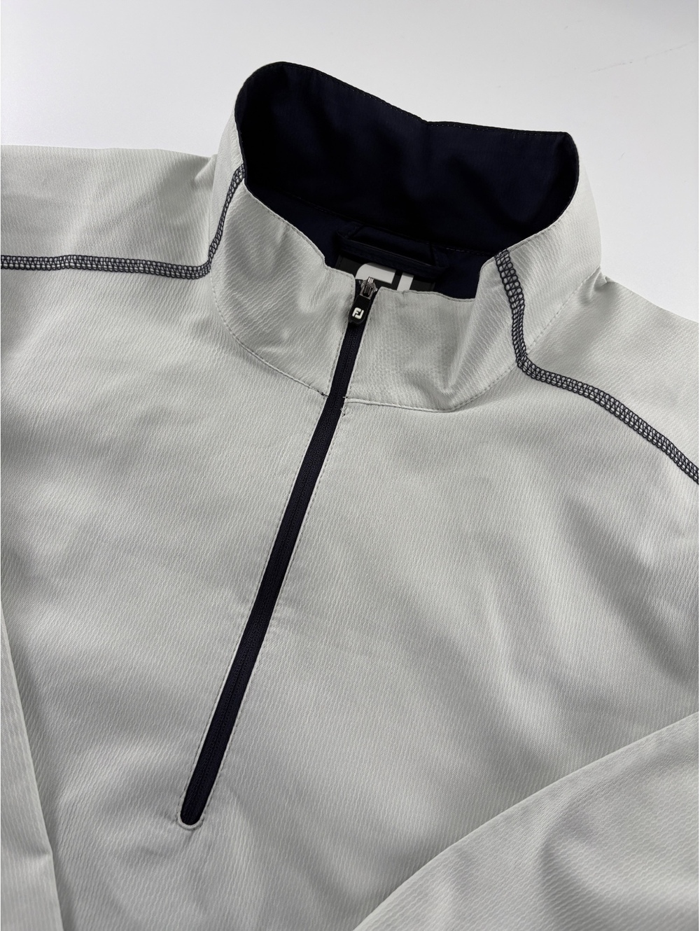 FootJoy FJ Quarter Zip Windbreaker Men's L Stone Gray